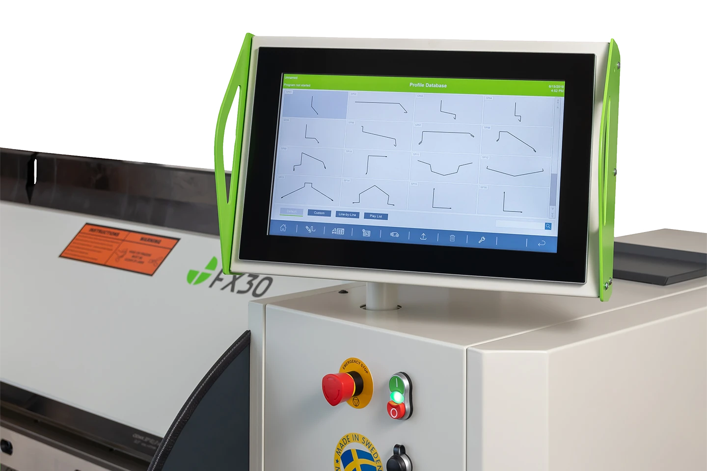 styrsystem prolink till göteneds kantvikmaskiner mot vit bakgrund