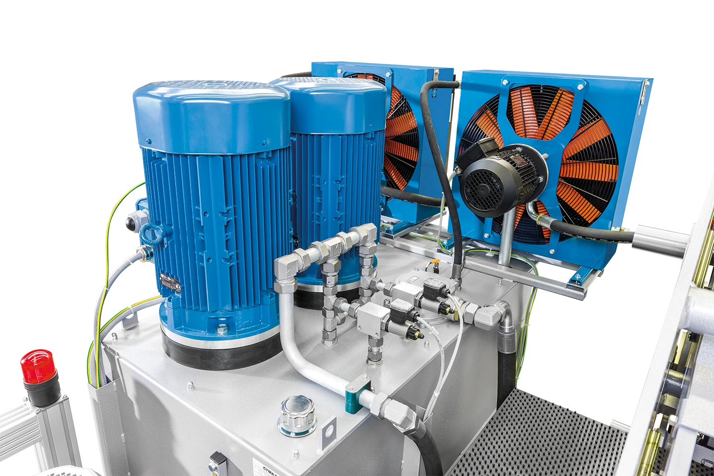 hydraulik och oljekylning till en thalmann dubbelbockare för långa krävande arbetspass