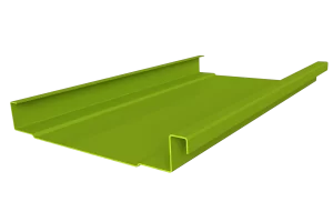 renderad plåtprofil alp mot vit bakgrund