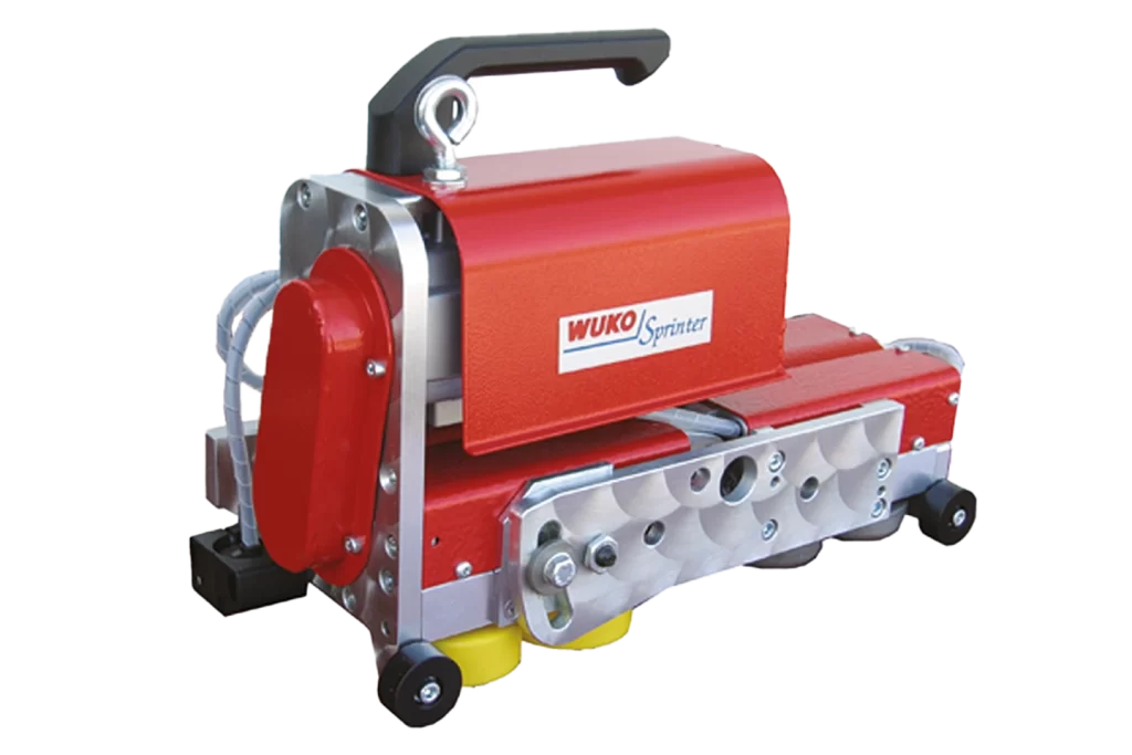 falsslutare wuko sprinter mot vit bakgrund